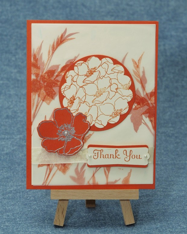 Heat Embossed Vellum Card