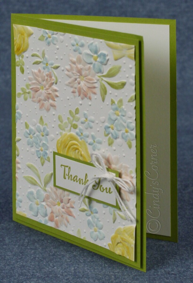 Watercolored Country Floral Embossing Folder ~ Free from Stampin’ UP ...