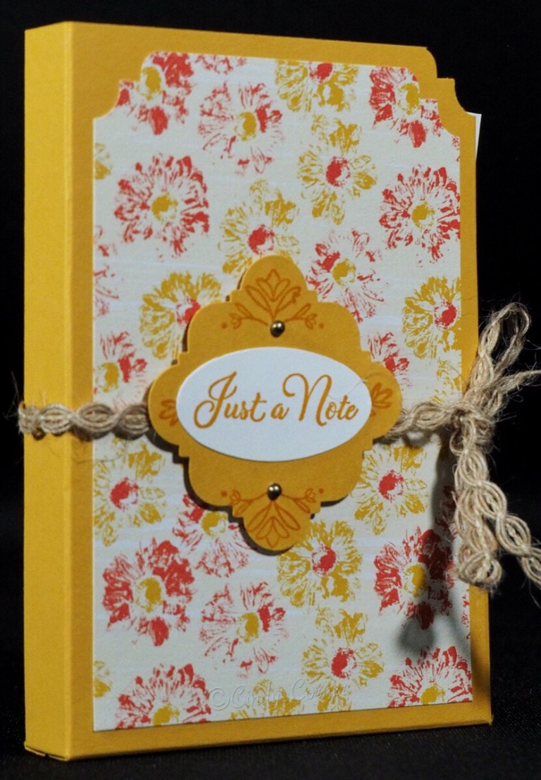 Notecard with Folder Gift Idea Cindy's Corner